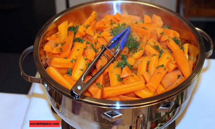 cooked carrot for rabbits