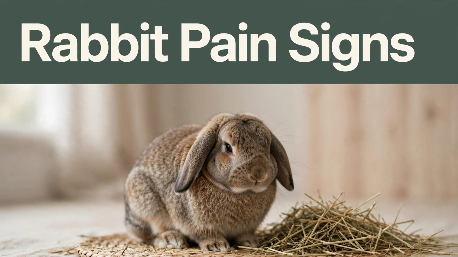 rabbit pain signs