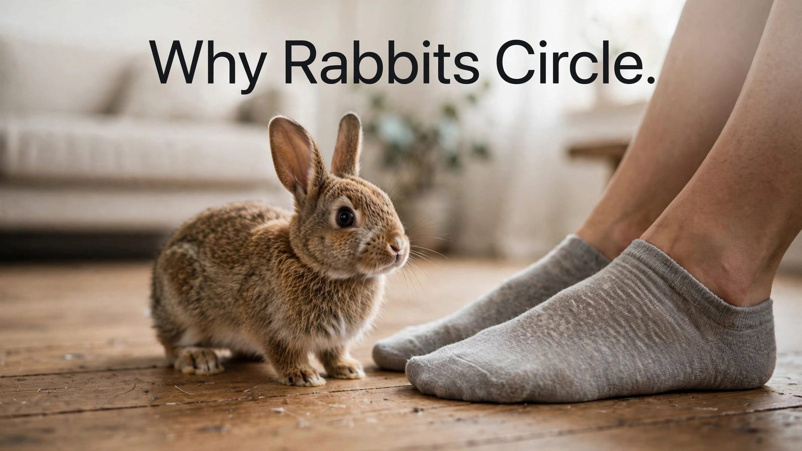 rabbit circling feet